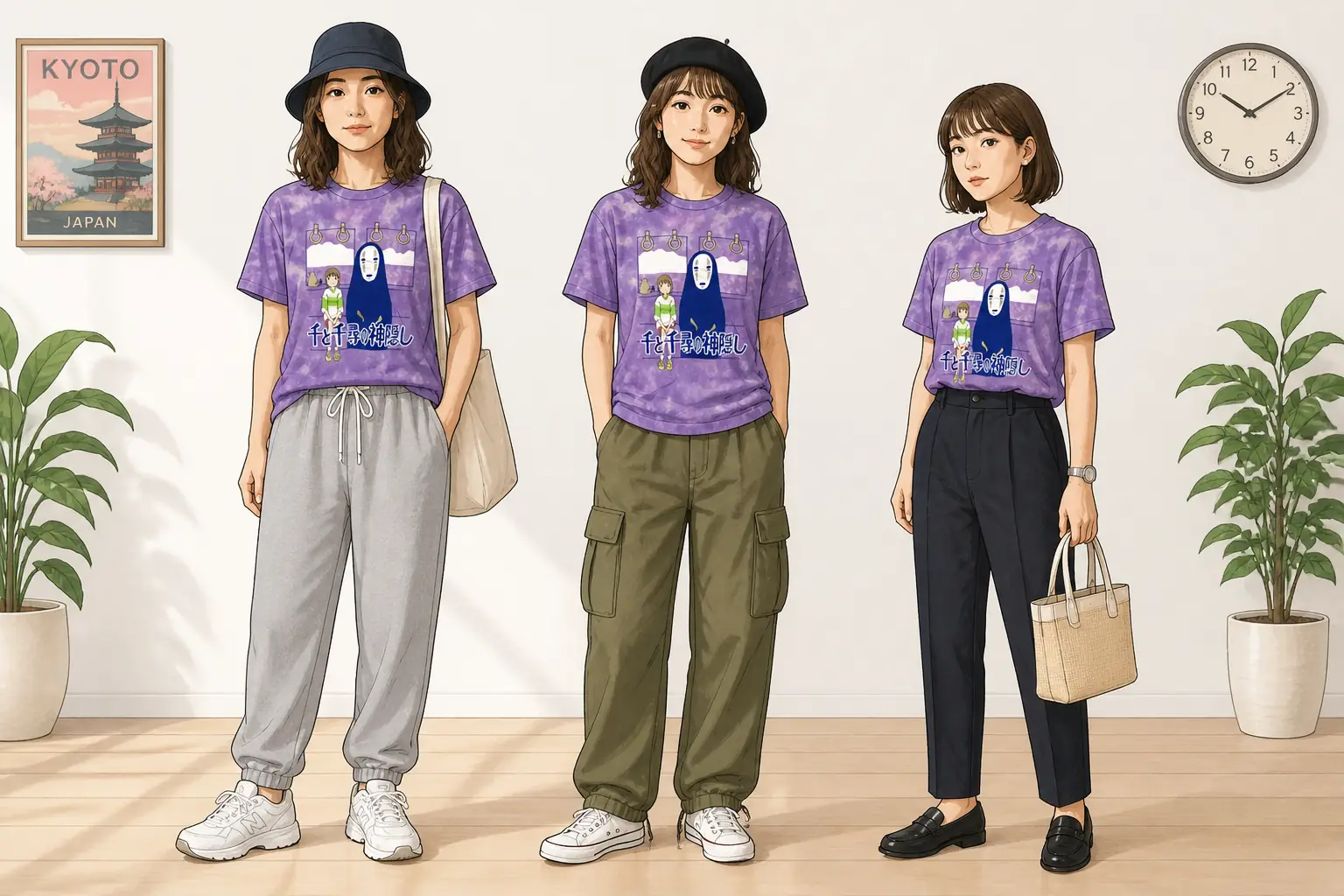 コーデ全体イメージ(タップで各モデル)