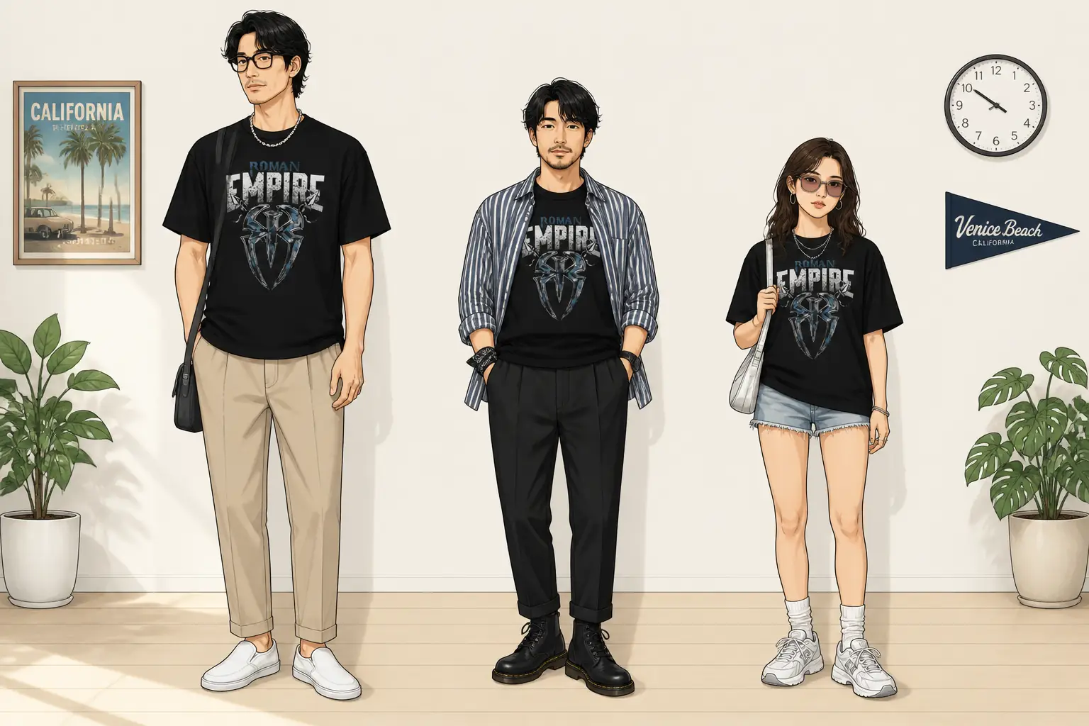コーデ全体イメージ(タップで各モデル)