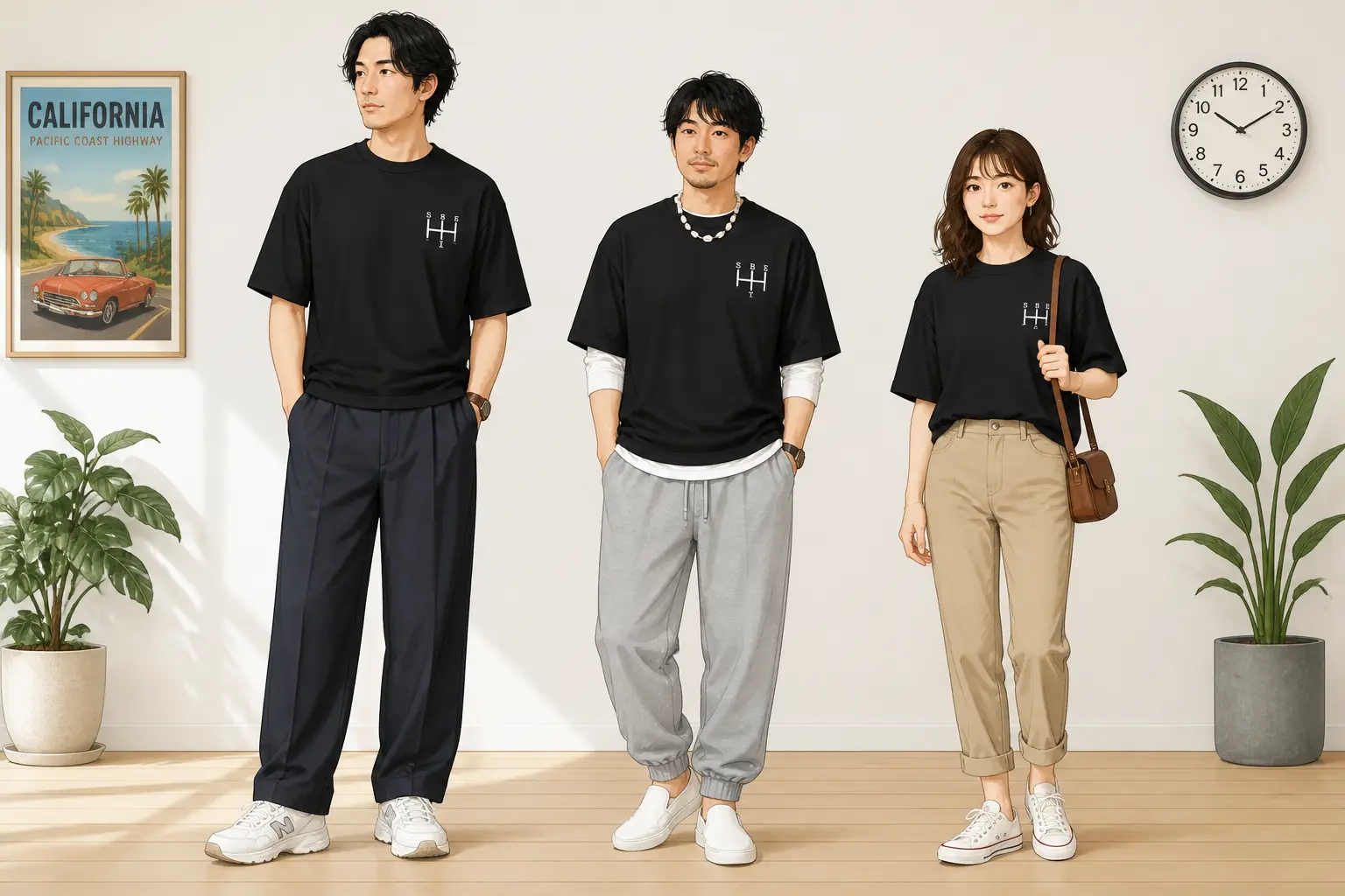 コーデ全体イメージ(タップで各モデル)