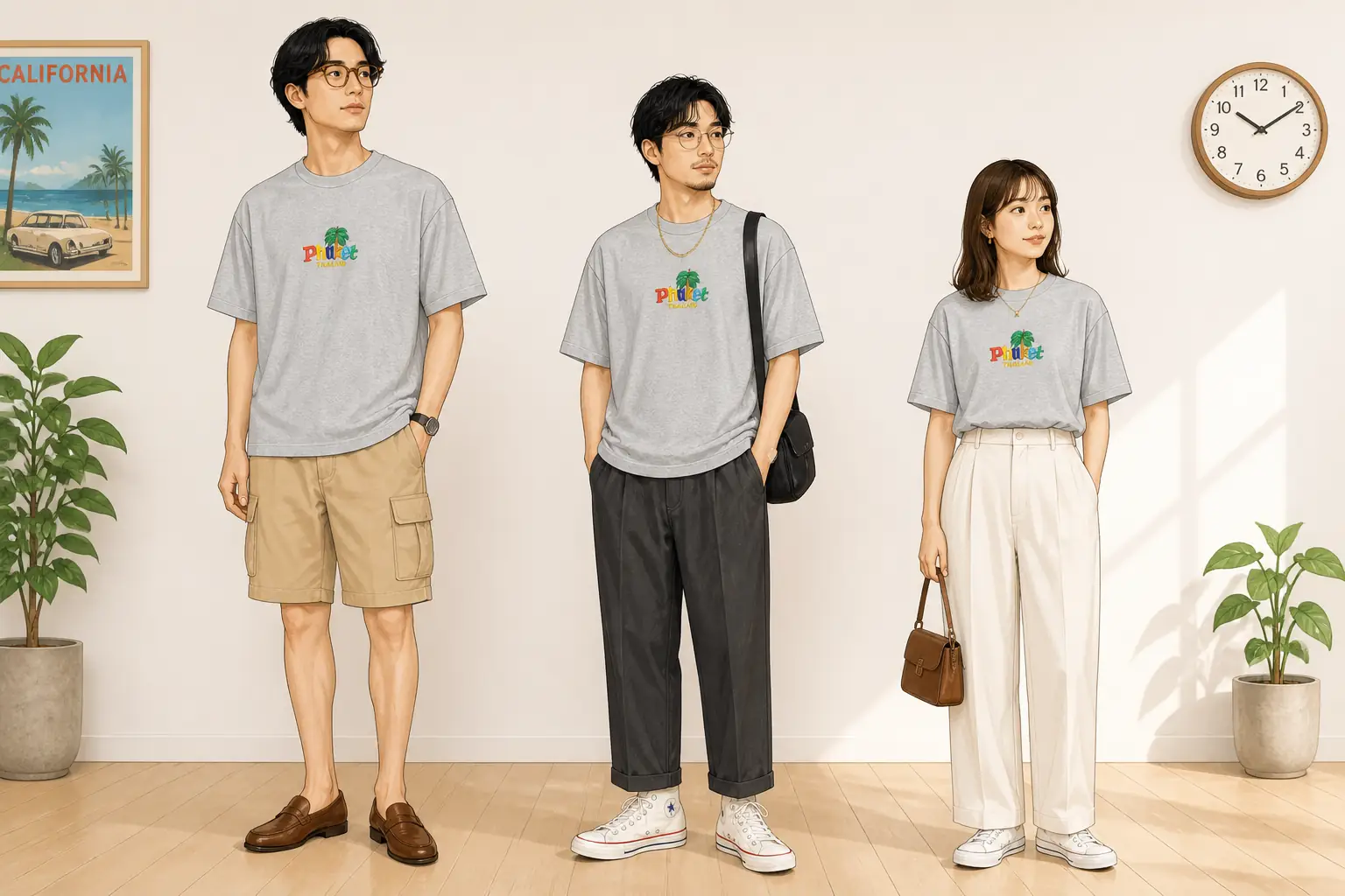 コーデ全体イメージ(タップで各モデル)
