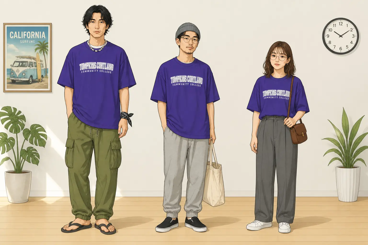 コーデ全体イメージ(タップで各モデル)