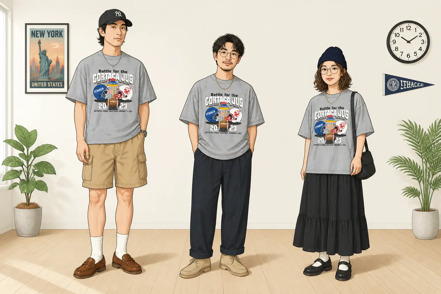 コーデ全体イメージ(タップで各モデル)