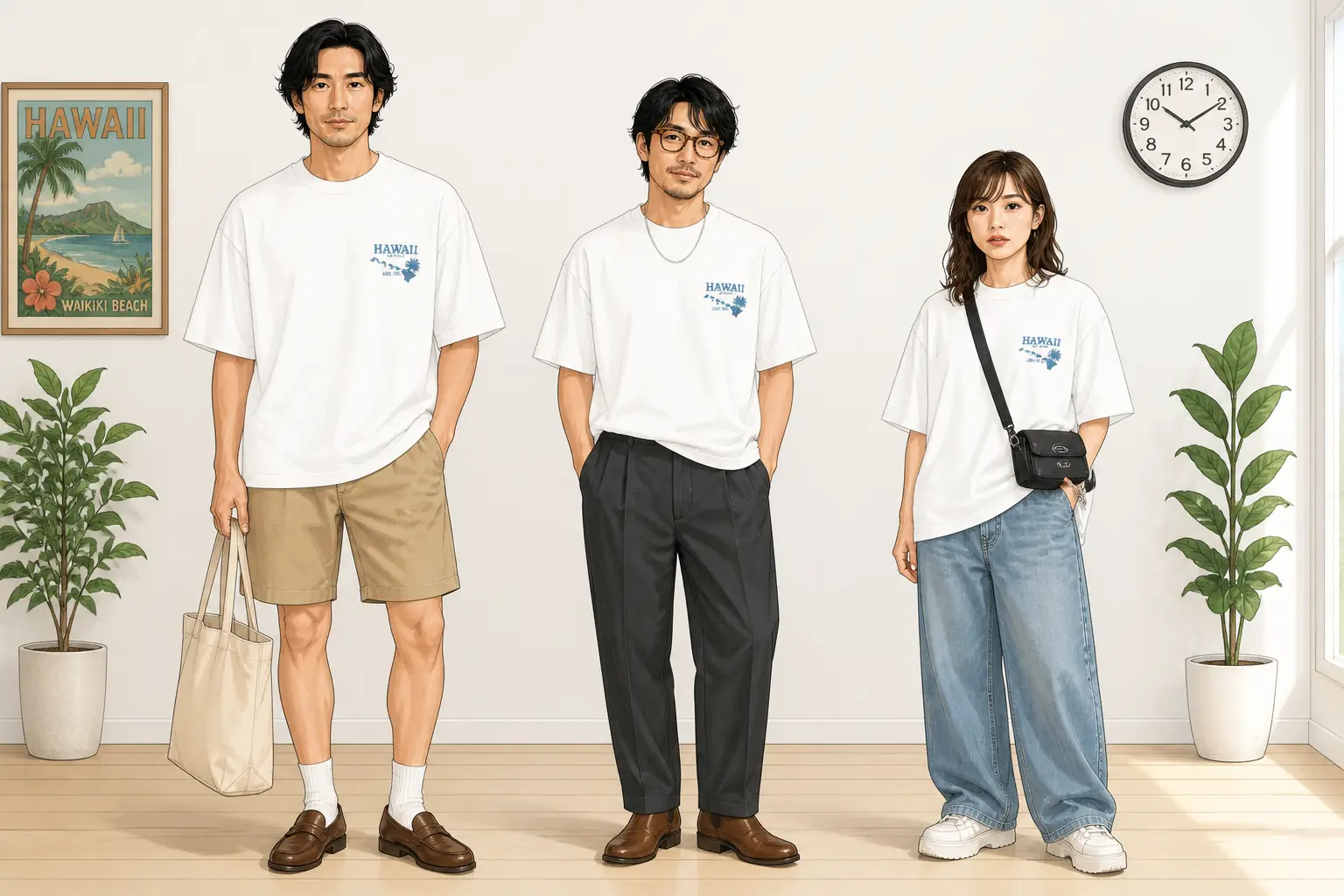 コーデ全体イメージ(タップで各モデル)