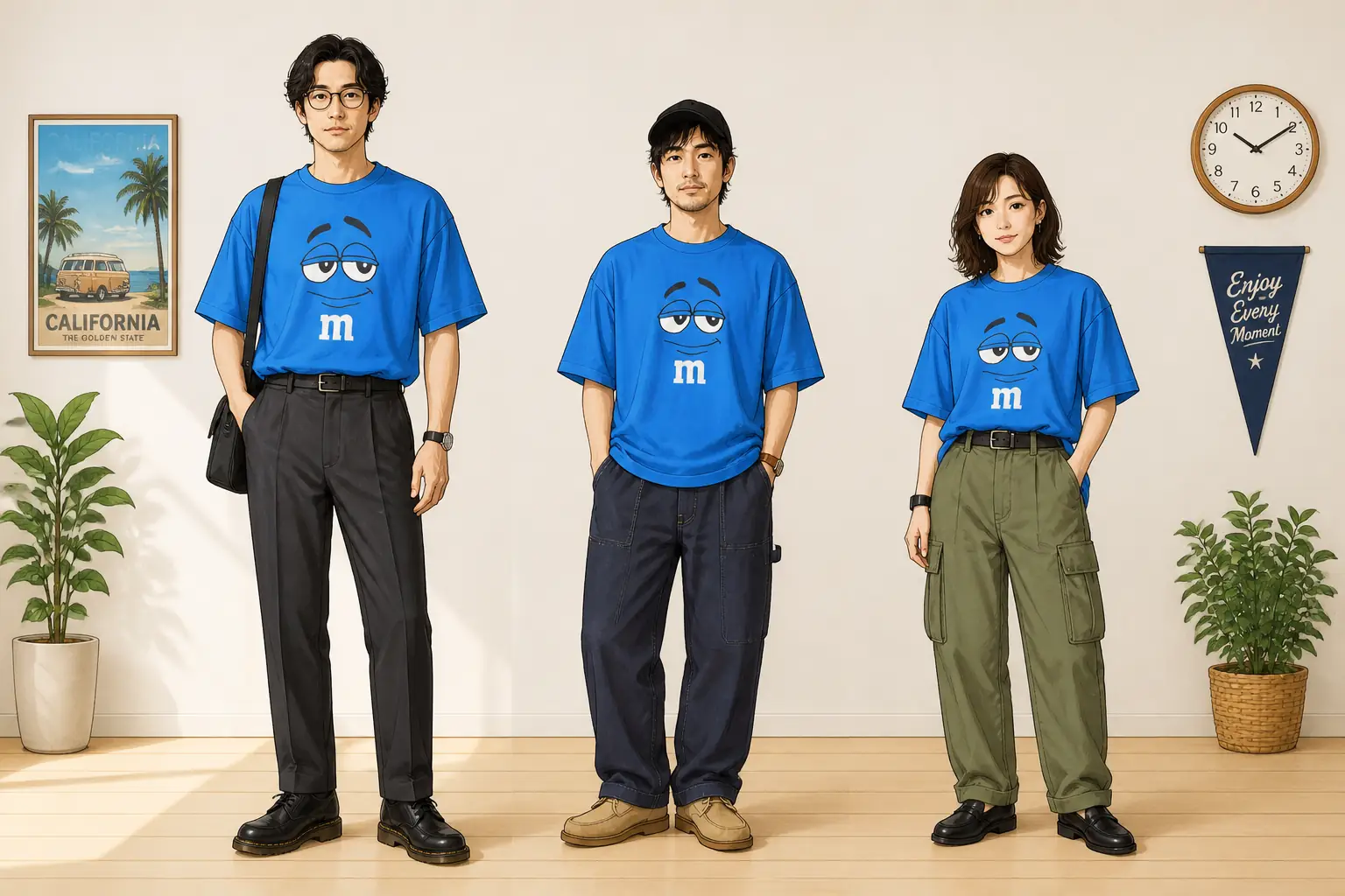 コーデ全体イメージ(タップで各モデル)