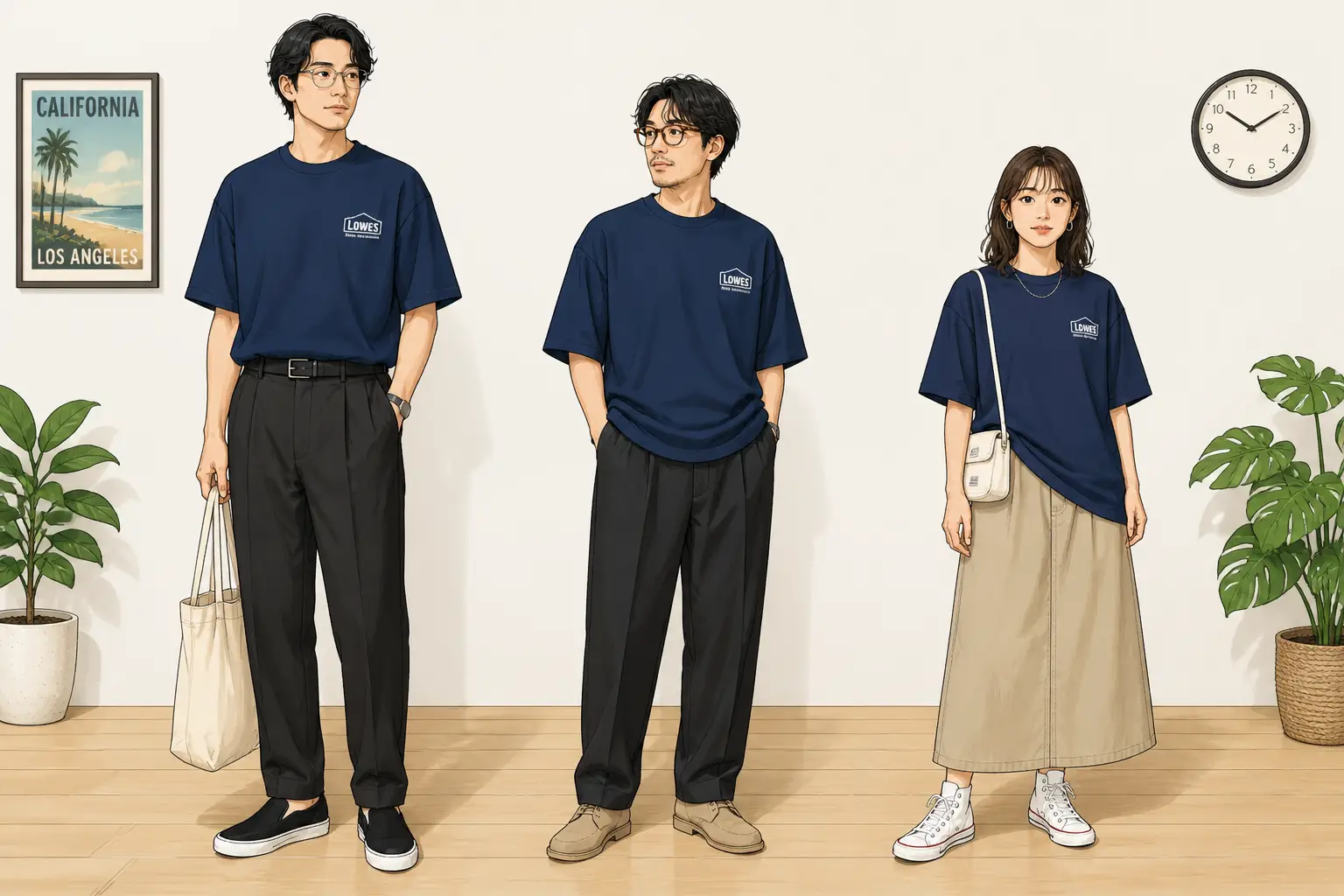 コーデ全体イメージ(タップで各モデル)