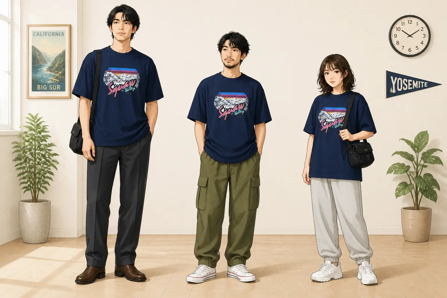 コーデ全体イメージ(タップで各モデル)