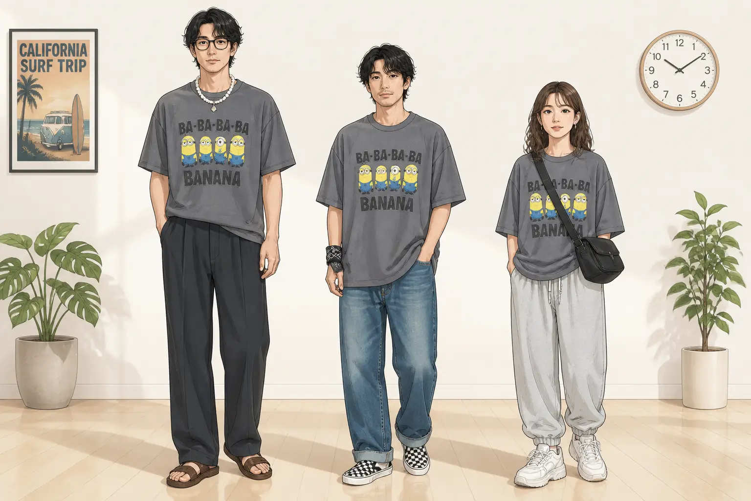 コーデ全体イメージ(タップで各モデル)