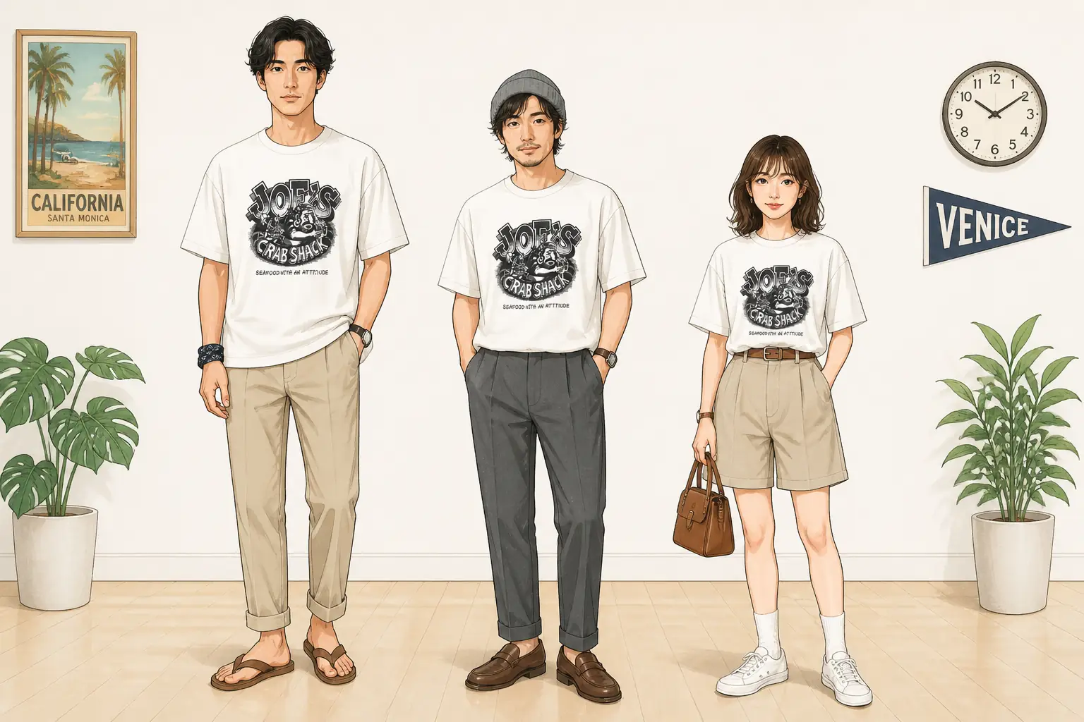 コーデ全体イメージ(タップで各モデル)