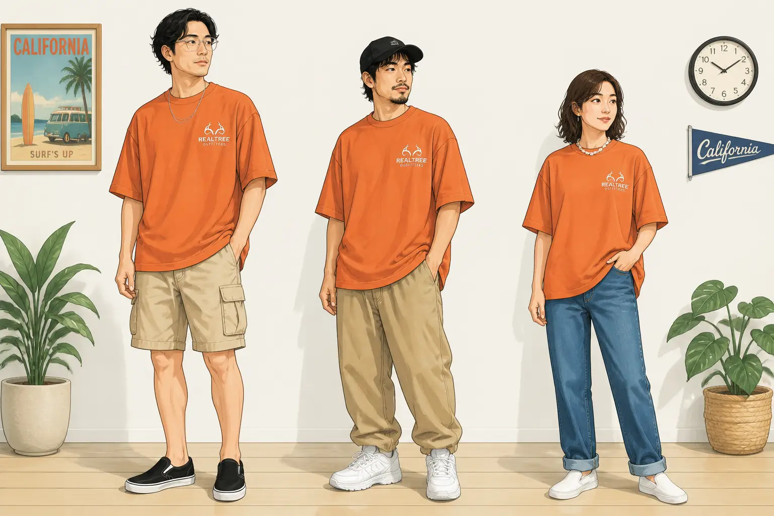 コーデ全体イメージ(タップで各モデル)