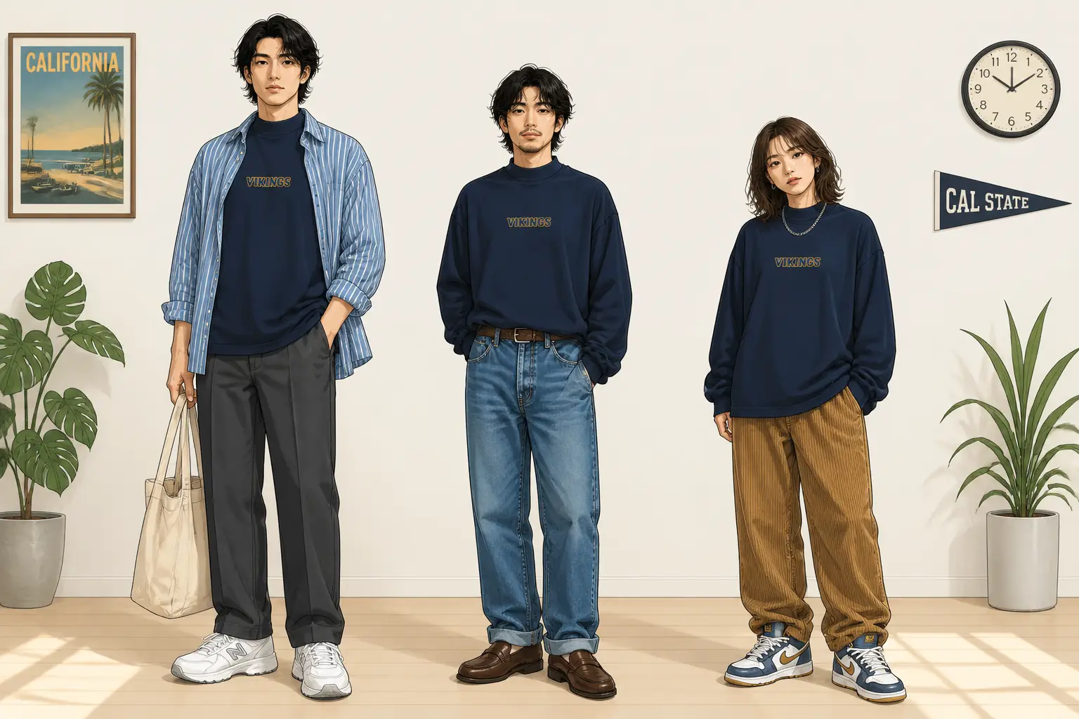コーデ全体イメージ(タップで各モデル)