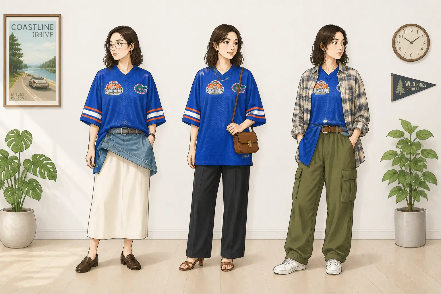 コーデ全体イメージ(タップで各モデル)