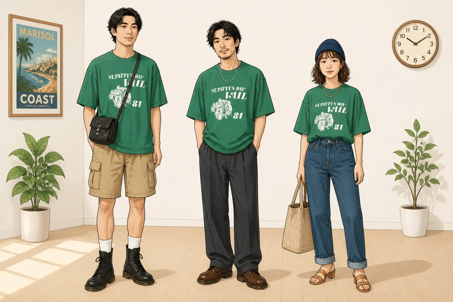 コーデ全体イメージ(タップで各モデル)