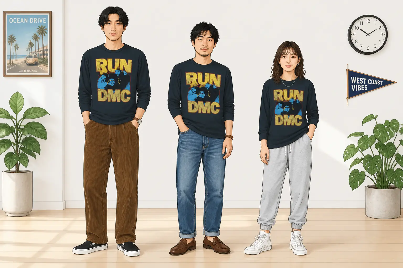 コーデ全体イメージ(タップで各モデル)