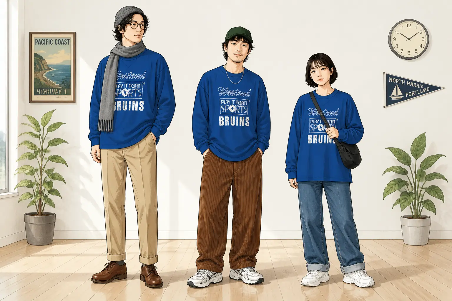 コーデ全体イメージ(タップで各モデル)
