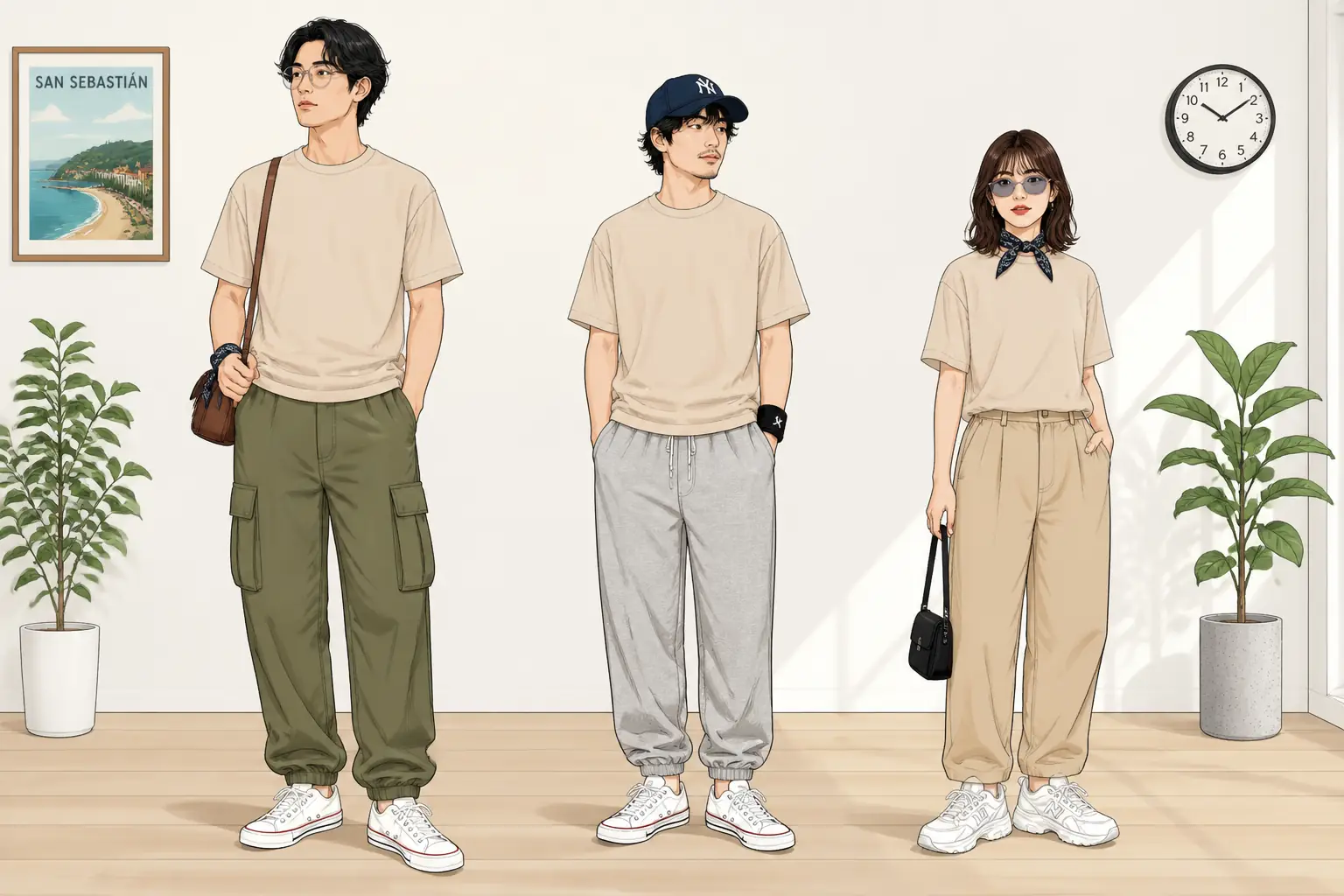 コーデ全体イメージ(タップで各モデル)