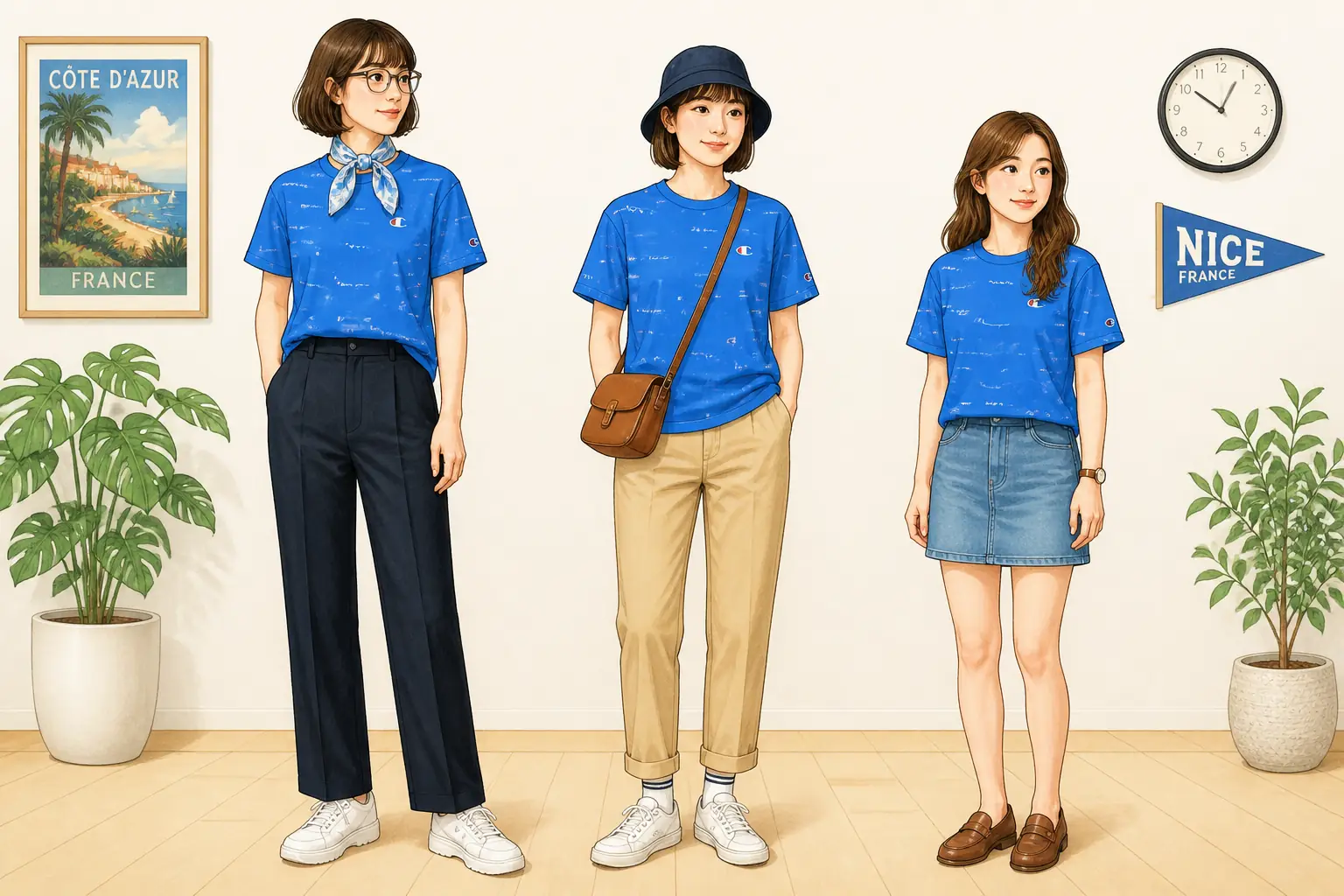 コーデ全体イメージ(タップで各モデル)