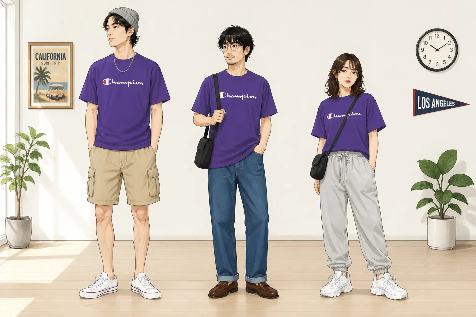 コーデ全体イメージ(タップで各モデル)