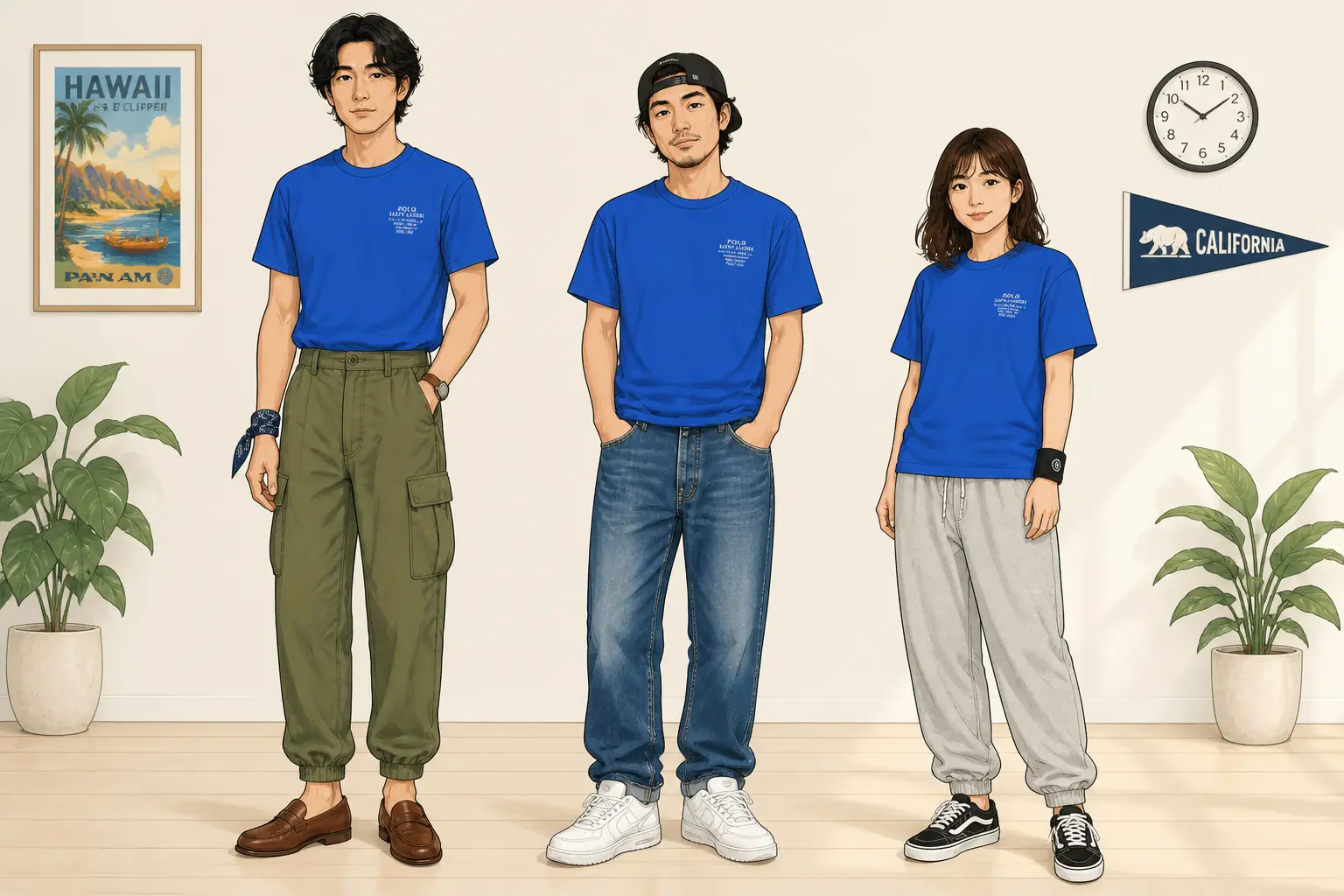 コーデ全体イメージ(タップで各モデル)