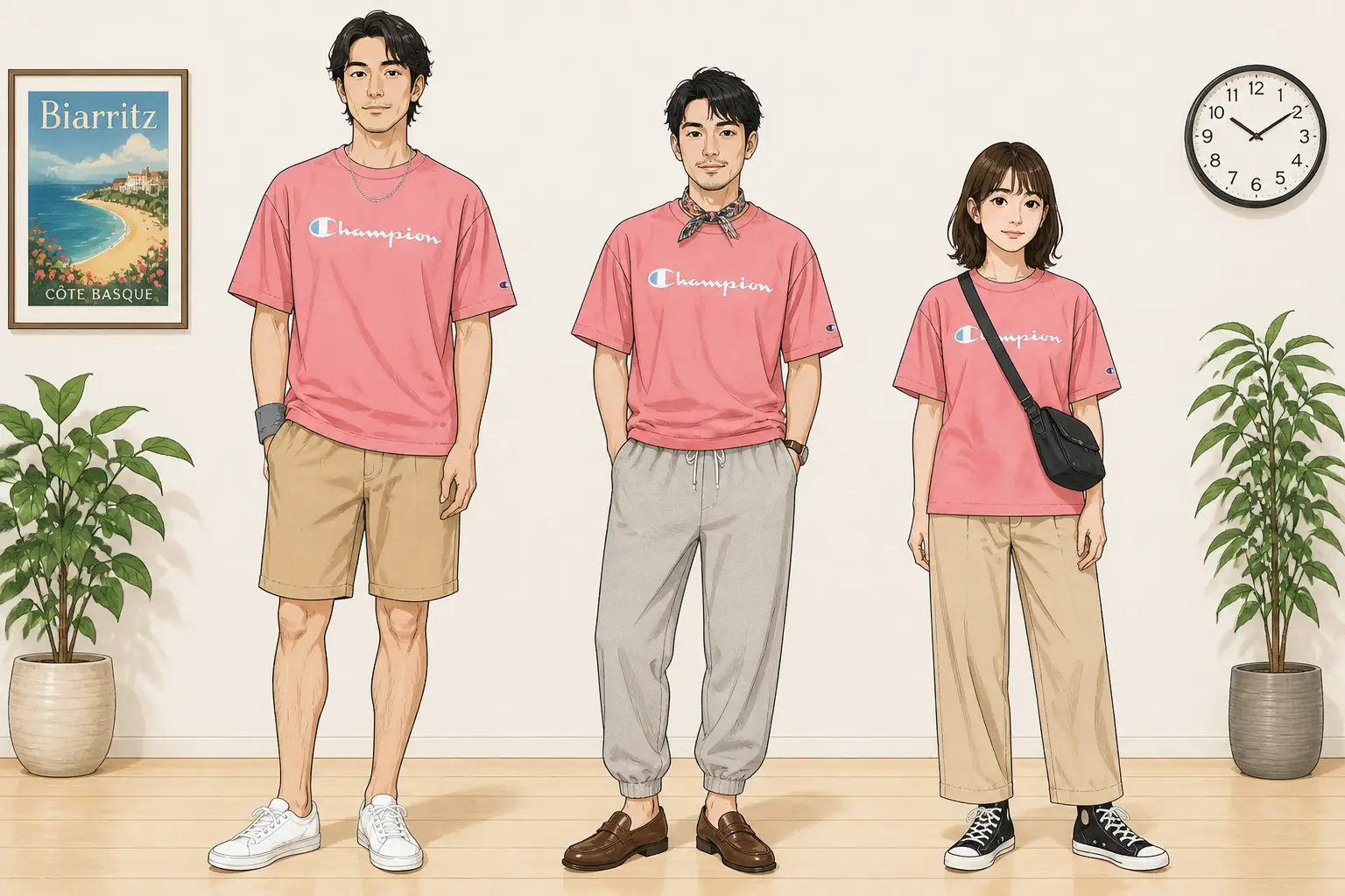 コーデ全体イメージ(タップで各モデル)