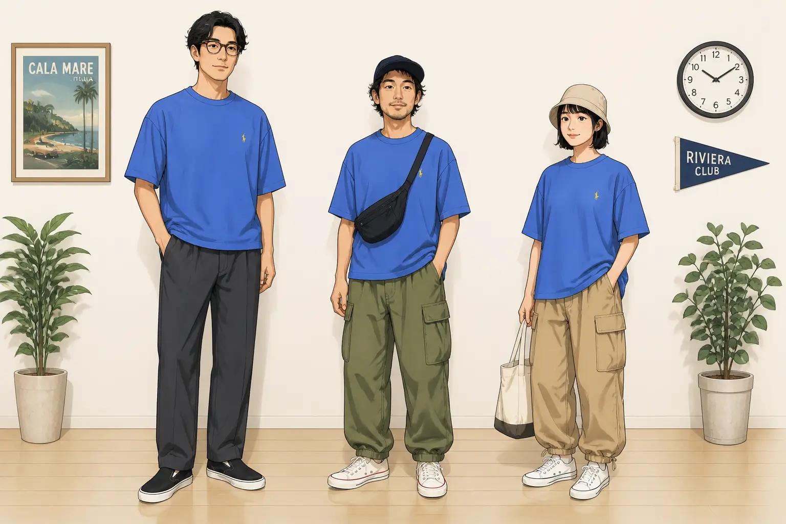コーデ全体イメージ(タップで各モデル)