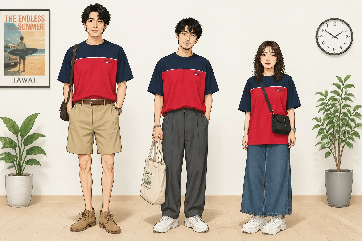 コーデ全体イメージ(タップで各モデル)