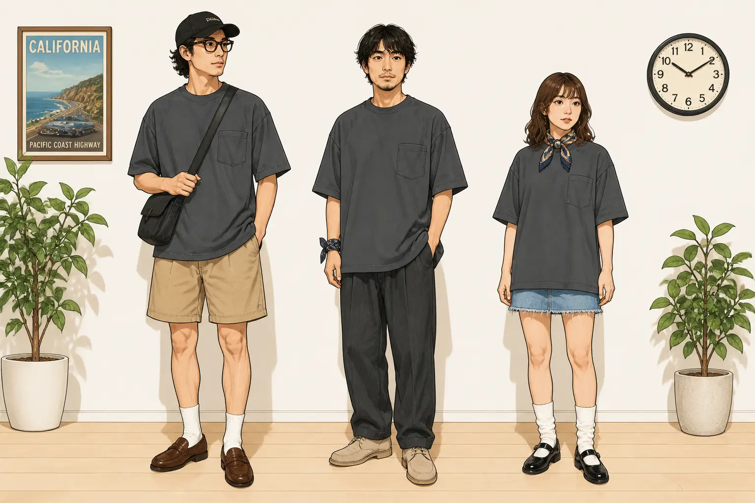 コーデ全体イメージ(タップで各モデル)