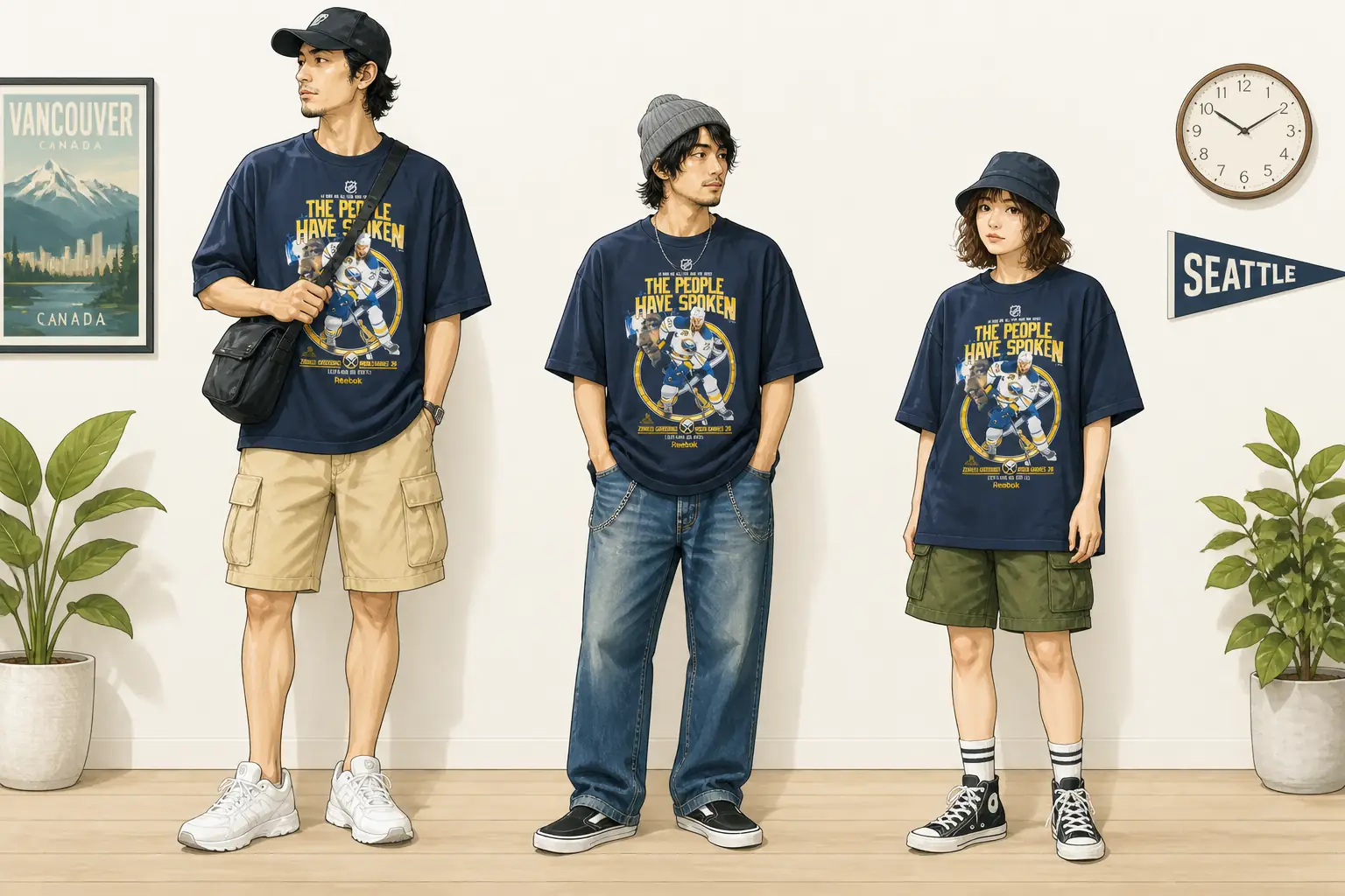 コーデ全体イメージ(タップで各モデル)