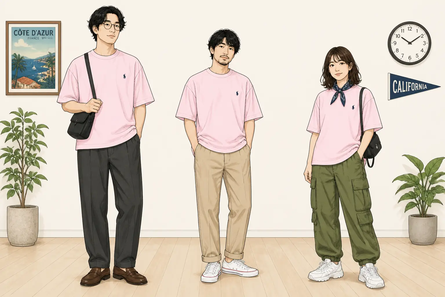 コーデ全体イメージ(タップで各モデル)