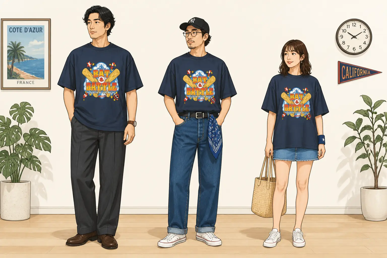 コーデ全体イメージ(タップで各モデル)
