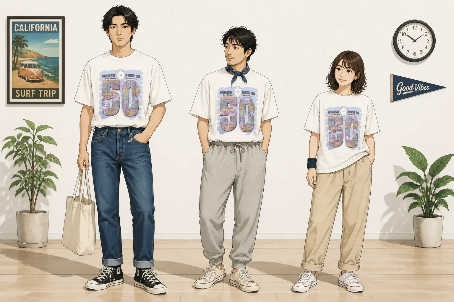 コーデ全体イメージ(タップで各モデル)