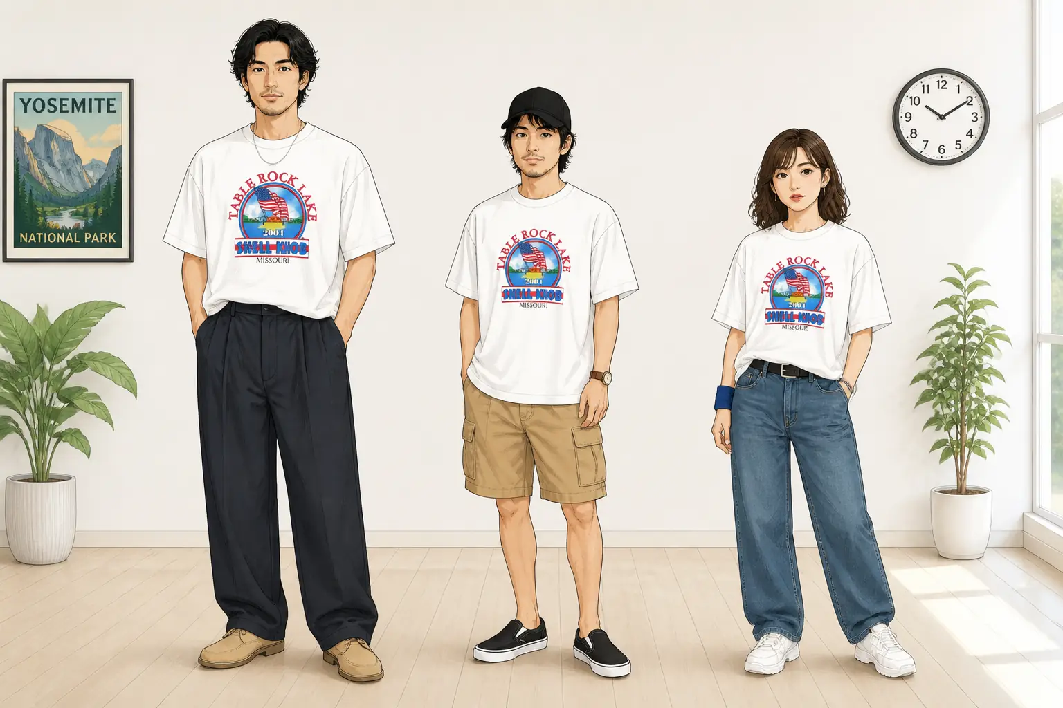 コーデ全体イメージ(タップで各モデル)