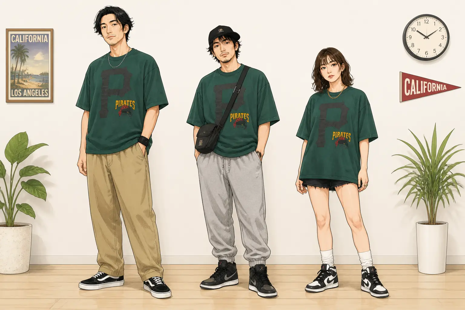 コーデ全体イメージ(タップで各モデル)