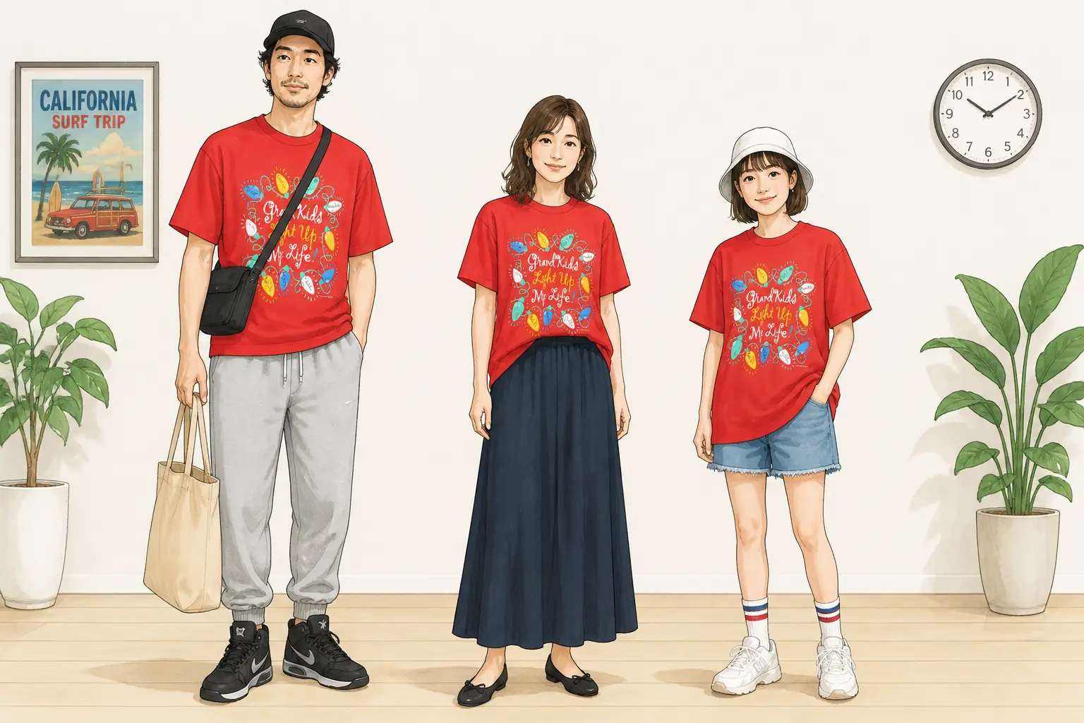 コーデ全体イメージ(タップで各モデル)