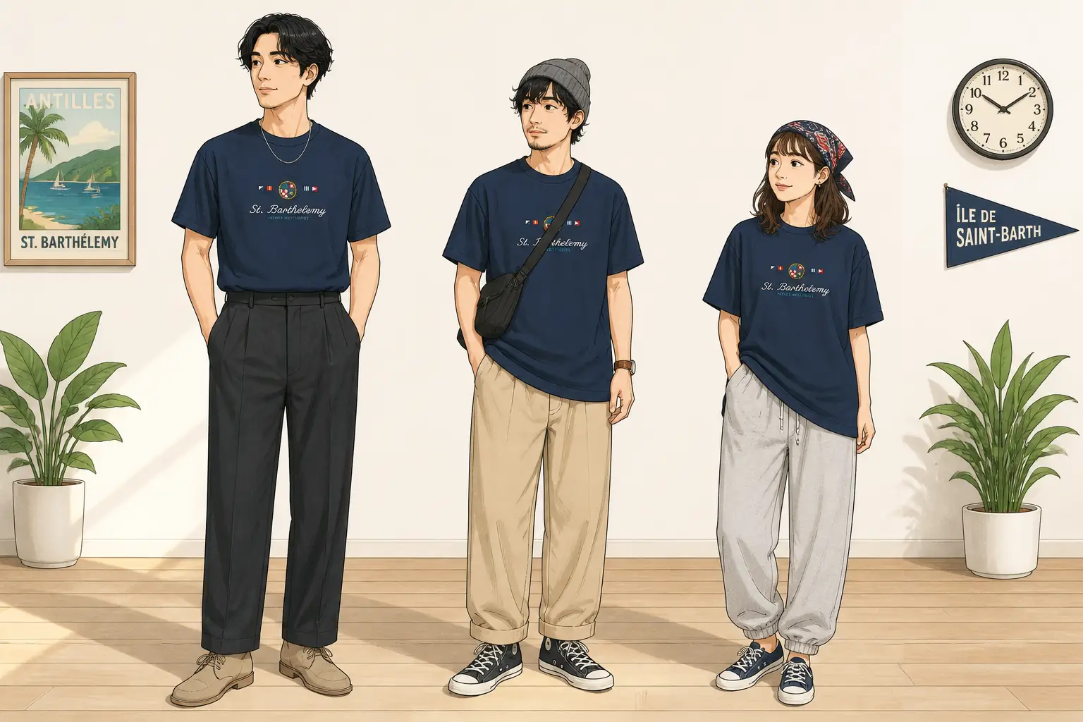 コーデ全体イメージ(タップで各モデル)