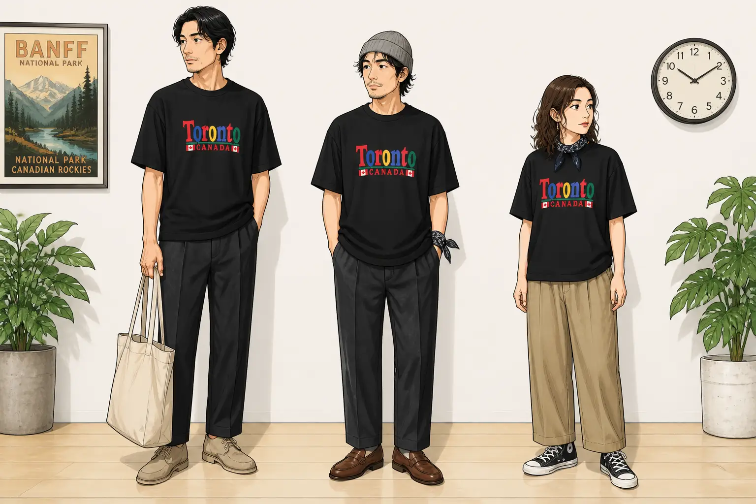 コーデ全体イメージ(タップで各モデル)
