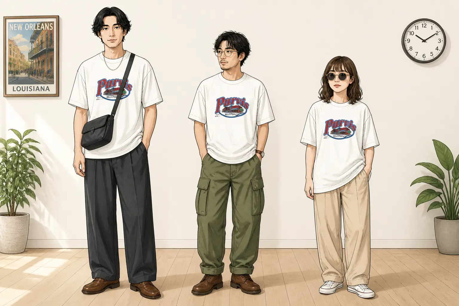 コーデ全体イメージ(タップで各モデル)