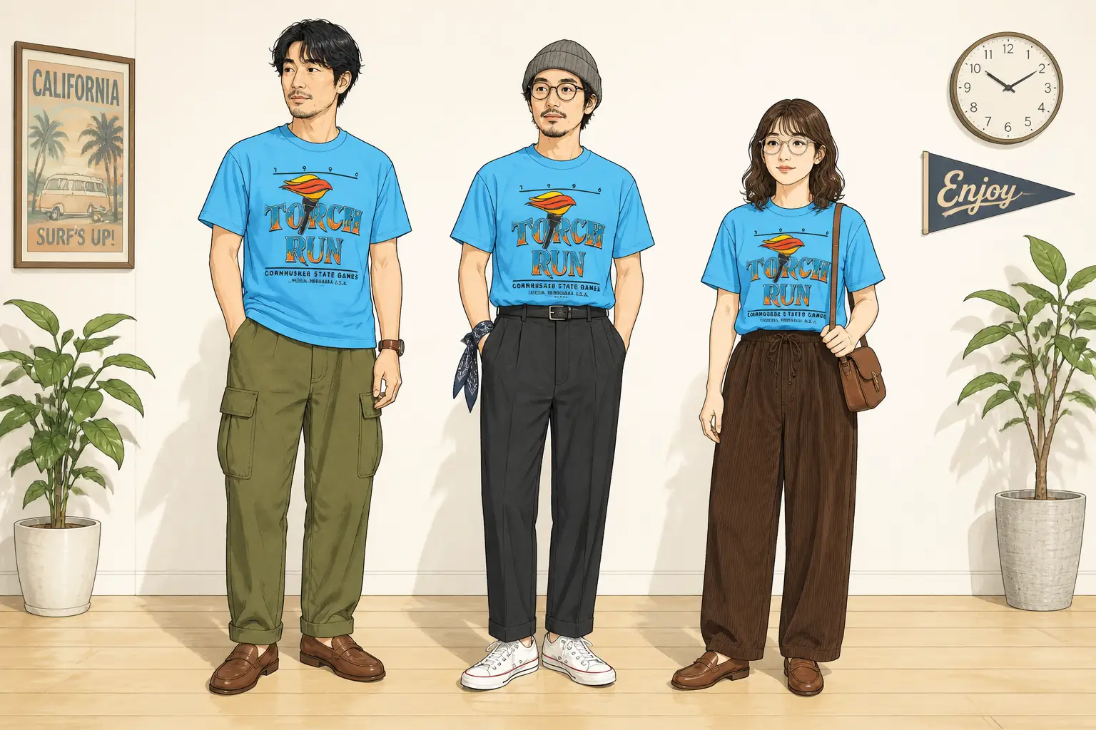コーデ全体イメージ(タップで各モデル)