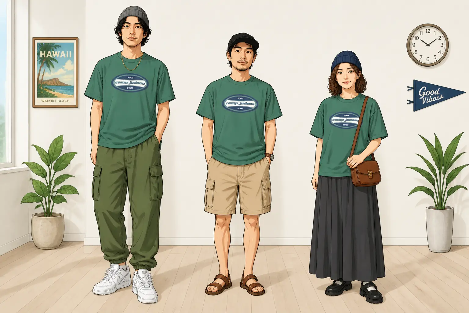コーデ全体イメージ(タップで各モデル)