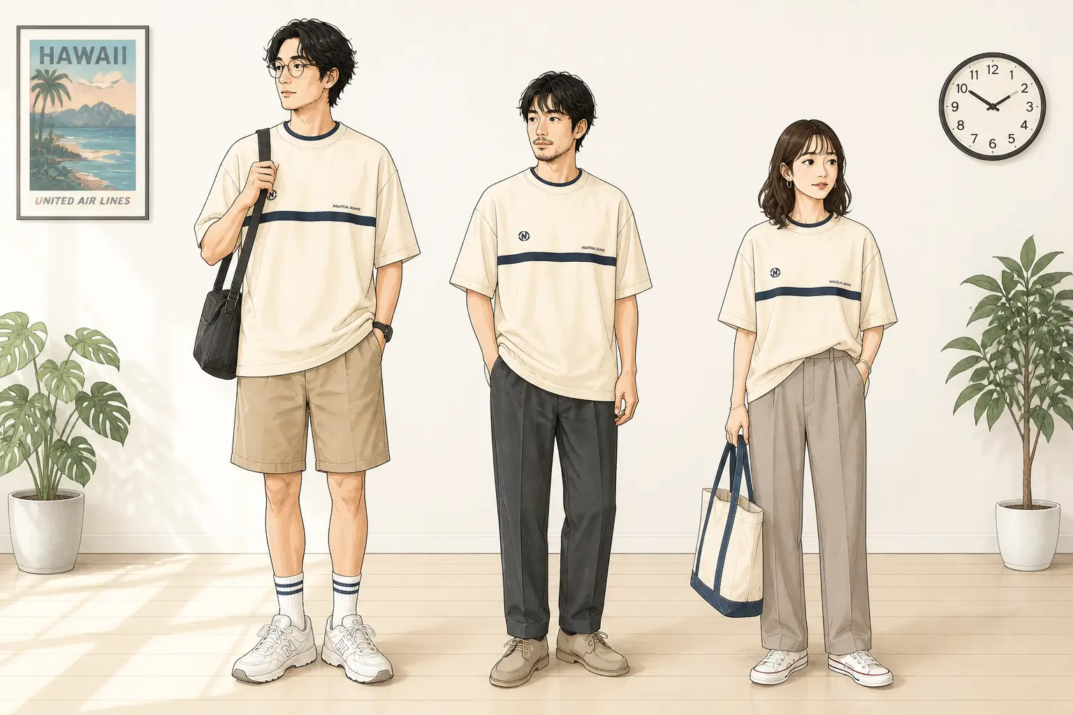 コーデ全体イメージ(タップで各モデル)