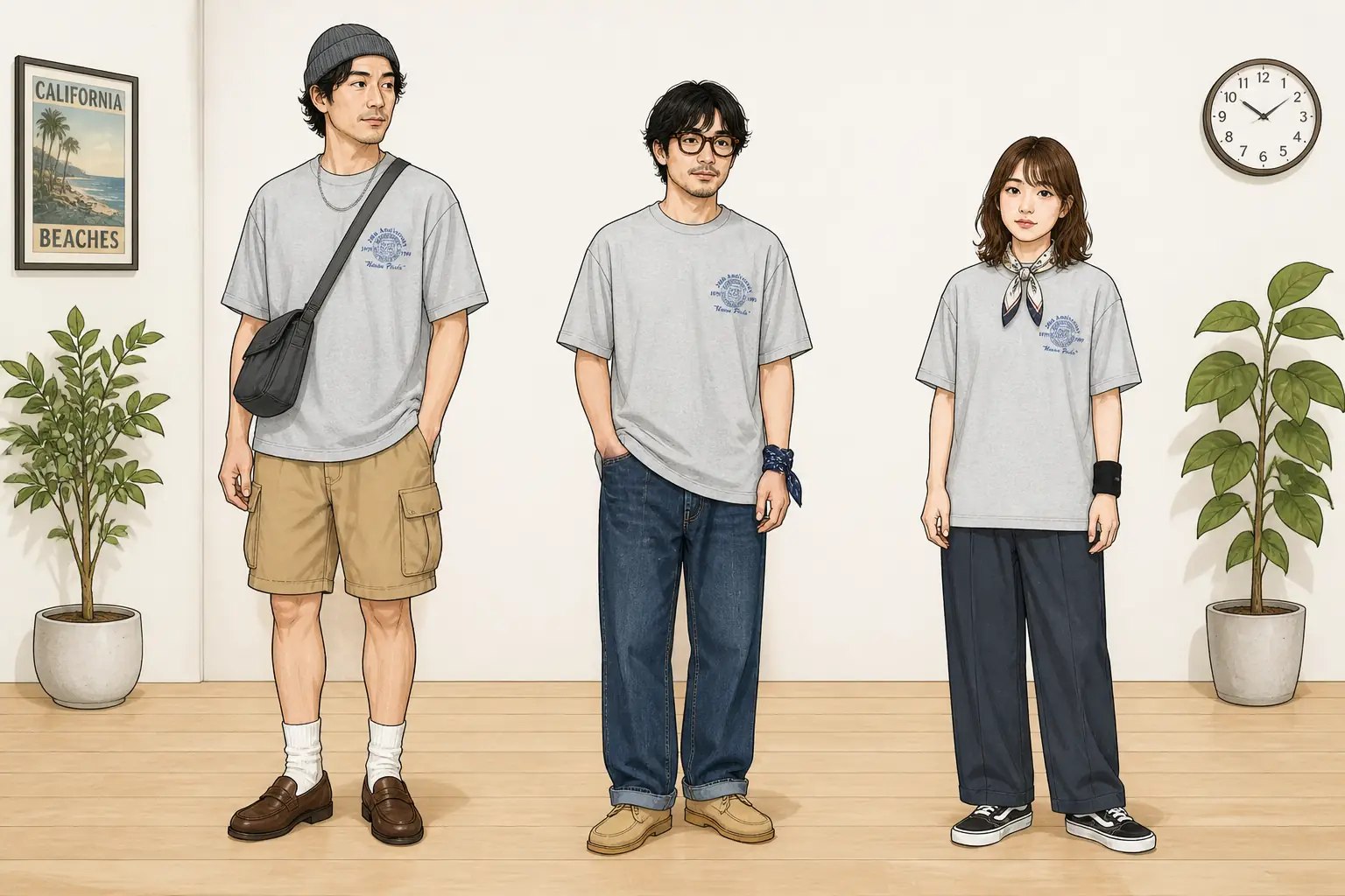 コーデ全体イメージ(タップで各モデル)