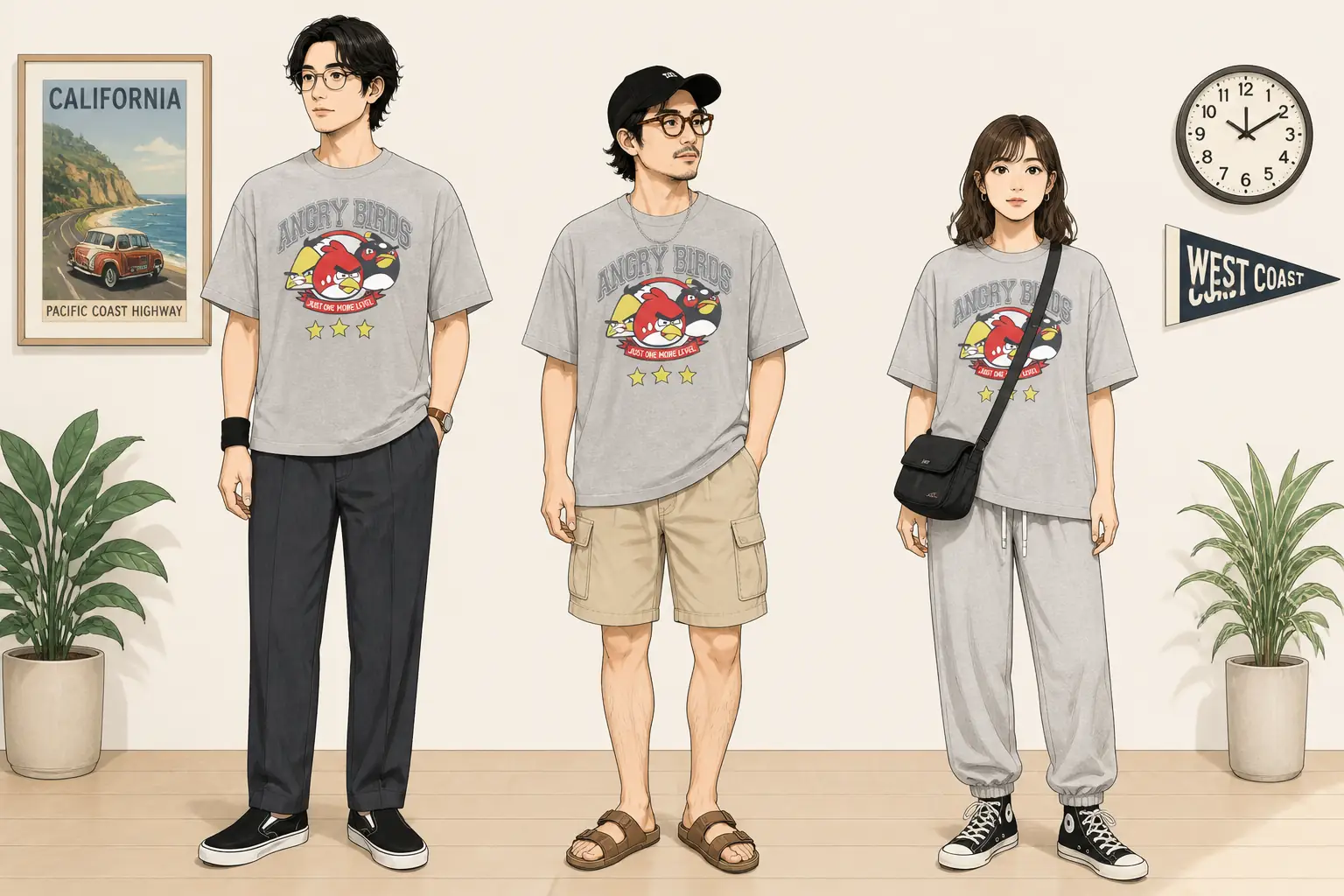コーデ全体イメージ(タップで各モデル)