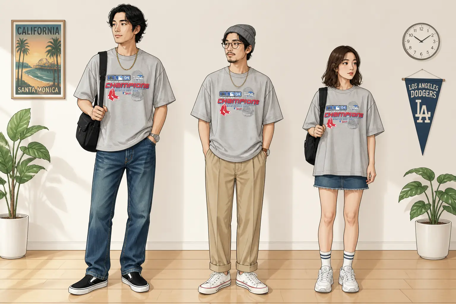コーデ全体イメージ(タップで各モデル)