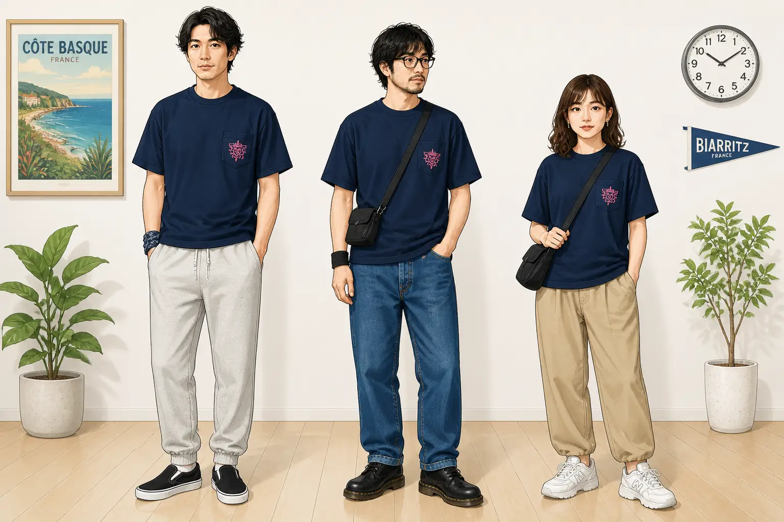 コーデ全体イメージ(タップで各モデル)