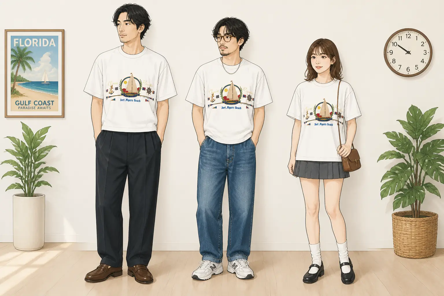 コーデ全体イメージ(タップで各モデル)