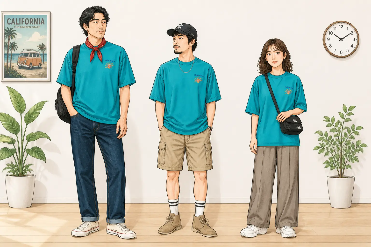コーデ全体イメージ(タップで各モデル)