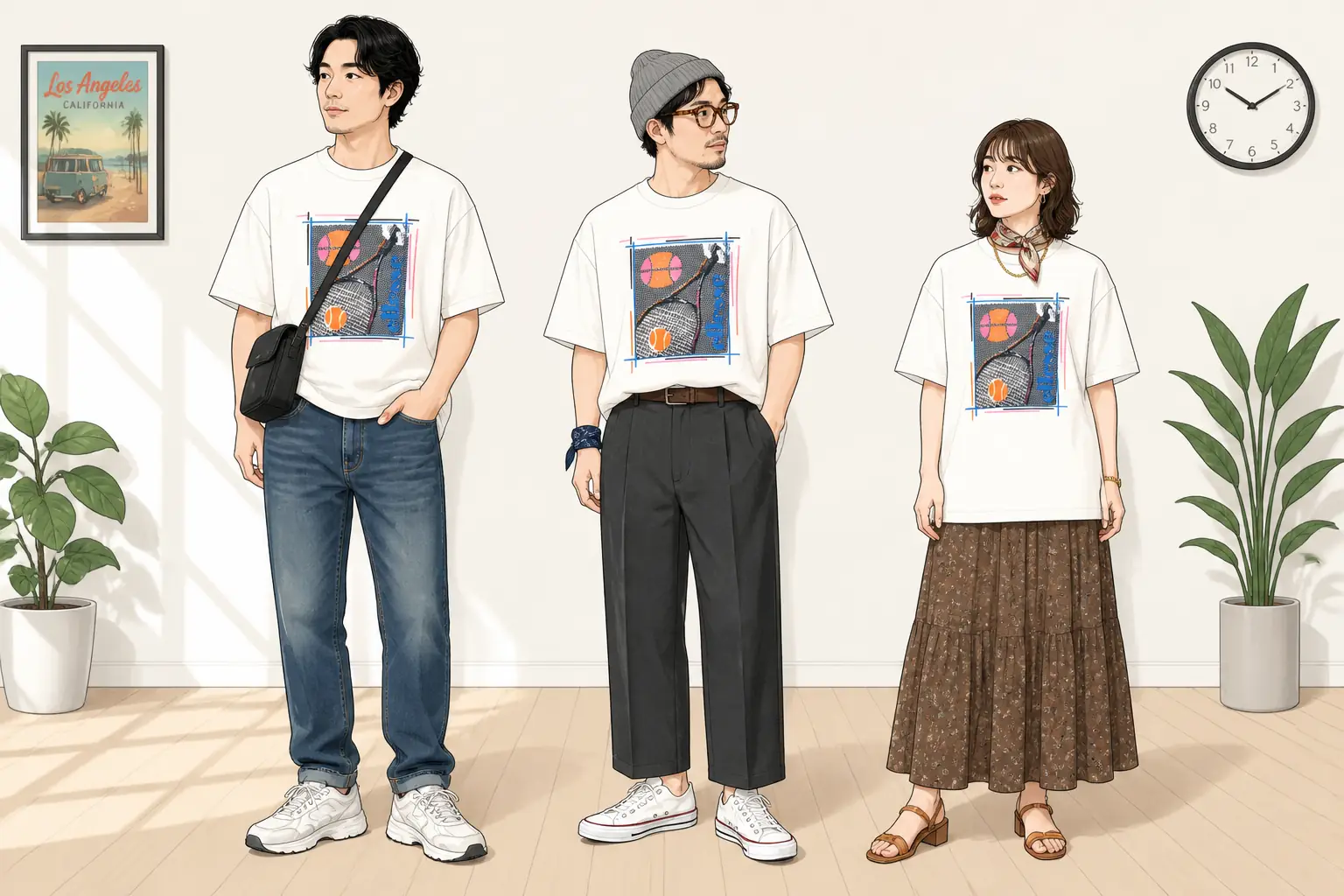 コーデ全体イメージ(タップで各モデル)
