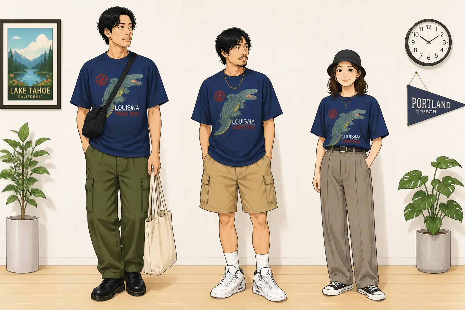 コーデ全体イメージ(タップで各モデル)