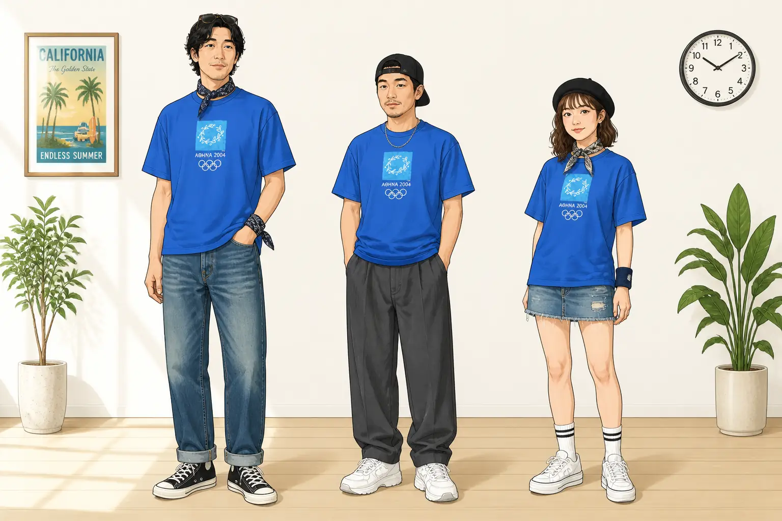 コーデ全体イメージ(タップで各モデル)