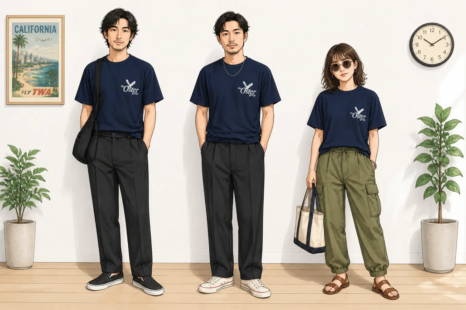 コーデ全体イメージ(タップで各モデル)