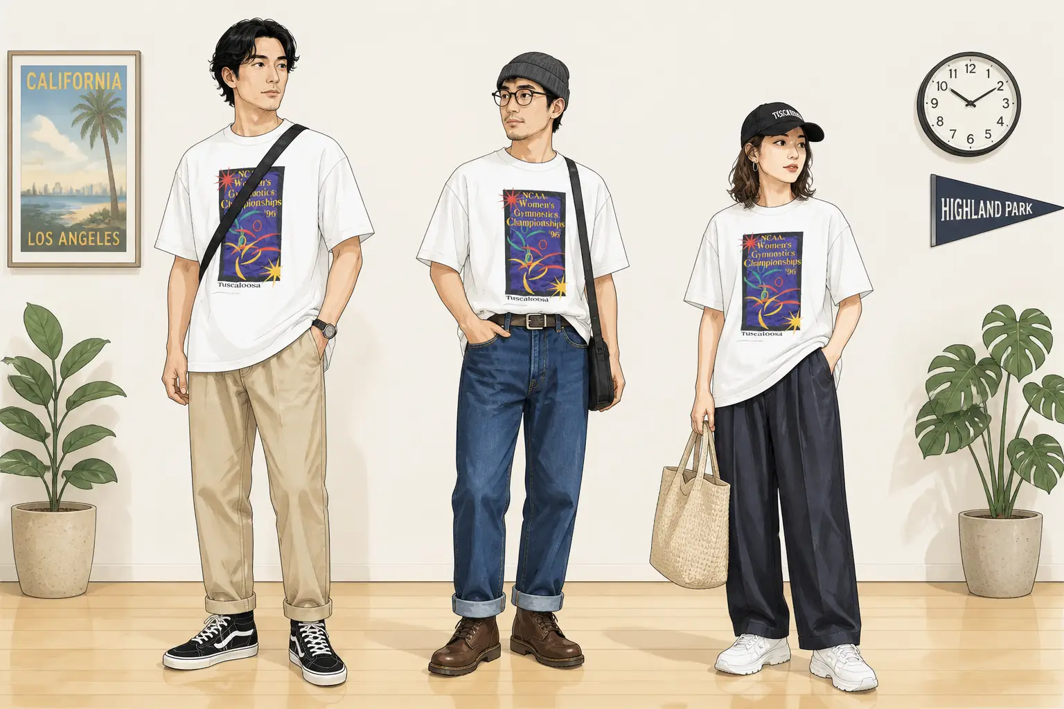 コーデ全体イメージ(タップで各モデル)
